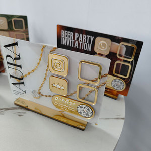 Expositor de Acrílico Personalizado para Escritorio, Panel de Acrílico Impreso con UV, Letrero con Código QR para Redes Sociales, Soporte de Mesa - Product Image 2