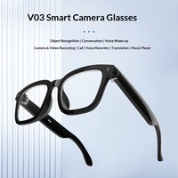 Nouvelles Lunettes Intelligentes 2025 avec Caméra HD 4K, WiFi pour Lecteur de Musique, Enregistrement Mains Libres, Cyclisme, Course à Pied, Vlog et Écouteurs Open-Ear