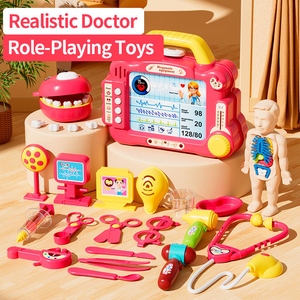 Nouveau kit médical de simulation en plastique ABS - Machine à ultrasons de jeu d'imitation avec écran EGC, effets sonores et lumineux pour enfants - Product Image 2