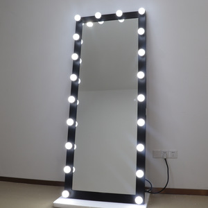 Fabricante al por mayor moderno tamaño completo piso <span class=keywords><strong>espejo</strong></span> <span class=keywords><strong>Vertical</strong></span> sala de estar maquillaje Mesa bombilla para vestidor <span class=keywords><strong>pared</strong></span> decorativa - Product Image 1