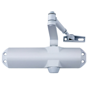Cierrapuertas con función de retención, fuerza 4. Blanco (para puertas de 90/120 cm.) - Product Image 1
