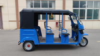 Tricycle cargo électrique à trois roues 72V 3000W fermé 8 places Vitesse 50-70 km/h Autonomie 70-90 km Charge utile 400 kg Acier Certifié GCC