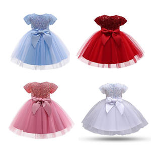 Vestidos de Fiesta de malla en capas para niñas, vestidos de <span class=keywords><strong>tul</strong></span> con lentejuelas, <span class=keywords><strong>vestido</strong></span> de flores de comunión para niñas, <span class=keywords><strong>vestido</strong></span> de cumpleaños para niñas de 7 años - Product Image 6