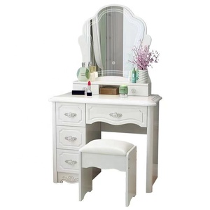 Muebles de vestidor <span class=keywords><strong>Tocador</strong></span> de maquillaje <span class=keywords><strong>blanco</strong></span> para mujer Cajón <span class=keywords><strong>Tocador</strong></span> con <span class=keywords><strong>espejo</strong></span> <span class=keywords><strong>Tocador</strong></span> de madera de lujo con luz Led - Product Image 5