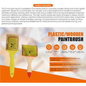 <span class=keywords><strong>Pinceau</strong></span> à <span class=keywords><strong>peinture</strong></span> innovant de haute qualité, nouveau design, double filament naturel et synthétique, manche en bois/plastique - Product Image 2