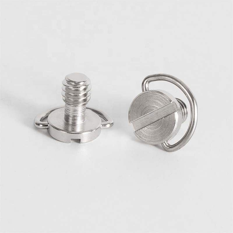 d-ring 1/4 "vis de montage caméra espion vis trépied support de boule de brider écrou boulon pour caméra trépied monopode