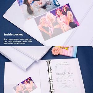 Three-sided Pocket Add a Cover Binder <b>A4</b> Punched Insert Pages Quick-release Clip Two-hole Three-hole Four-hole Level Arch <b>File</b> - Product Image 3