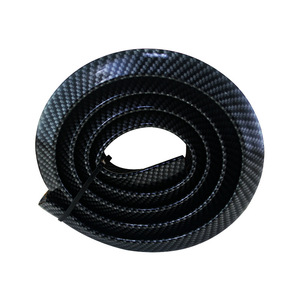 Alerón trasero de fibra de carbono para coche, tira de 1.5m, negro y rojo, con cinta adhesiva 3M para parachoques trasero, tipo cola de pato, ajuste universal. - Product Image 2
