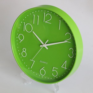 WSY452 Horloge murale promotionnelle moderne, simple et minimaliste, décoration murale, horloge murale à une face, en plastique, cadeau, horloge murale à quartz - Product Image 3