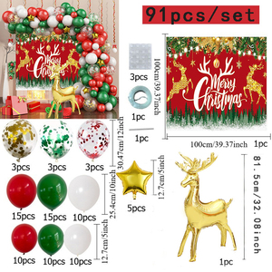 <span class=keywords><strong>Accessori</strong></span> per Decorazioni Natalizie, Set di 91 Palloncini in Lattice e Foil per Allestimento Arco, Ideale per Hotel, Bar, Palcoscenici e Location - Product Image 6