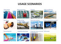 Moniteur de qualité de l'eau en ligne 5 en 1 personnalisable en usine, testeur de TDS, de pH, d'EC, de température et d'humidité pour aquarium et aquaculture