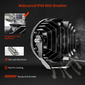 Faro auxiliar LED F850 <span class=keywords><strong>1250GS</strong></span> ADV de 4.5 pulgadas IP68 de doble color DRL estroboscópico para moto de cross con cubierta y cableado - Product Image 6
