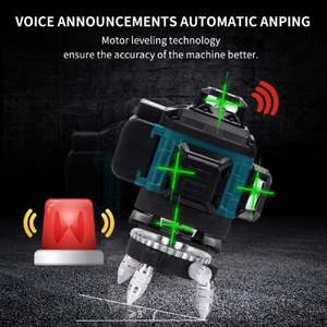 <span class=keywords><strong>Level</strong></span> <span class=keywords><strong>Laser</strong></span> Digital 16 4D Genggam Multi Permukaan Sudut Pengaturan Warna Hijau untuk Konstruksi - Product Image 6