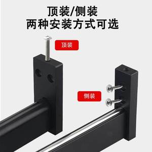Flange Support Aluminum Alloy Zinc Alloy Wall Mount <b>Wardrobe</b> <b>Hardware</b> Non Detachable Clothes Rack Accessory - Product Image 2