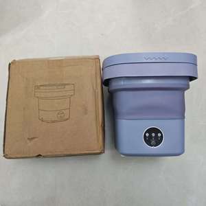 Nouvelle <span class=keywords><strong>machine</strong></span> à laver portable pliable de 8 L à haute capacité 2026, <span class=keywords><strong>machine</strong></span> à laver électrique pour chaussettes, sous-vêtements, serviettes - Product Image 1