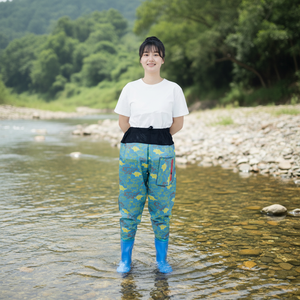 Promotion : Cuissardes PVC personnalisées à taille haute avec bottes intégrées pour <span class=keywords><strong>femme</strong></span> - Product Image 1