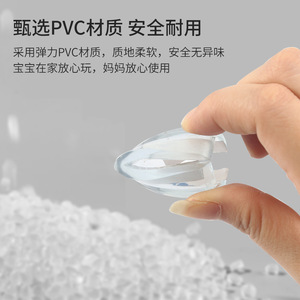 Silicone <b>Corner</b> Protector L Shape Anti Collision Table <b>Edge</b> <b>Guard</b> Transparent Thickened Protective Sleeve - Product Image 4