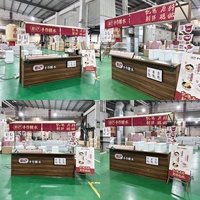 Kiosque de marché de desserts Food Street, stand de restauration mobile pour centre commercial, stand de marché nocturne extérieur, personnalisation en gros