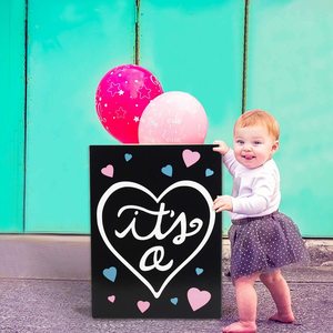 Boîte cadeau <span class=keywords><strong>surprise</strong></span> pour révélation de sexe de bébé DIY, fournitures de fête, boîte en papier - Product Image 5