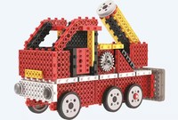 Bloques de construcción eléctricos técnicos Rc Car Kids Toys Blister Card 50 Plastic Slide ABS Unisex Best Sales 2024 5 en 1 Orange 24PCs