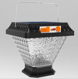 ไฟสวนโซลาร์เซลล์ LED 1200lm 6000K แสงเดย์ไลท์ ตัวโคมพลาสติก IP67 โคมไฟแขวนกลางแจ้ง พร้อมเซ็นเซอร์แสง แบตเตอรี่ในตัว Ra90 - Product Image 5