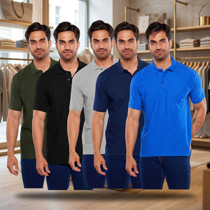 Chemise de golf d'été pour homme, col à revers, manches courtes, en coton, coupe ajustée, respirante, brodée, personnalisée OEM, fournie directement par l'usine - Product Image 4