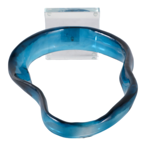 Scultura moderna decorativa a spirale in vetro blu, pezzo d'arte per la casa, tavolino da caffè, mensola, elegante statuetta decorativa - Product Image 6