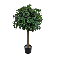 Arbre artificiel de laurier de 90 cm, faux bonsaï, verdure artificielle, plante artificielle pour la décoration intérieure de la maison et du jardin