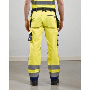 BLAKLADER - 156818113389C44 Pantalones artesanos de alta visibilidad Amarillo/Azul marino-EAN 7330509402283 ROPA DE TRABAJO DE 2017 - Product Image 4