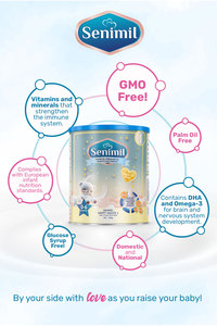 Senimil Happy Nights 1 Premium Infant Formula Milk Powder 300g Night <b>Time</b> Feeding Baby Milk for Newborns 0-6 Months Stage 1 - Product Image 3