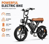 Vélo électrique à pneus larges OBX G60 1000W 48V 20Ah pour les concessionnaires et distributeurs de vélos, stock en entrepôt aux États-Unis