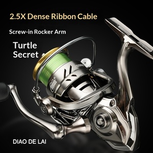 Carrete de Pesca Giratorio de Alta Densidad 2.5X, Tipo Atornillable, de Aleación, Suave, de Largo Alcance, para Pesca en Agua Salada y Dulce - Product Image 5