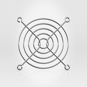 واقي مروحة 80 مم مع غطاء حماية من الفولاذ المقاوم للصدأ، متوفر باللون الفضي مع إمكانية التخصيص - Product Image 1