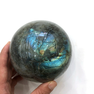 Boule de guérison en cristal naturel, pierre gemme, sphère <span class=keywords><strong>labradorite</strong></span> à vendre, livraison gratuite - Product Image 2