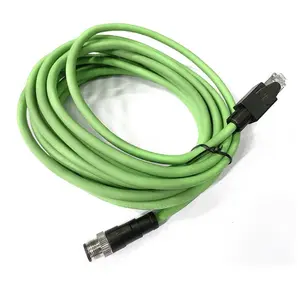 Industriële Waterdichte Ethernet Connector M12 X Code Connector Om RJ45 Kabel