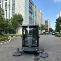 Balayeuse de voirie électrique autopropulsée 48V avec batterie 150Ah, neuve, pour feuilles et voirie