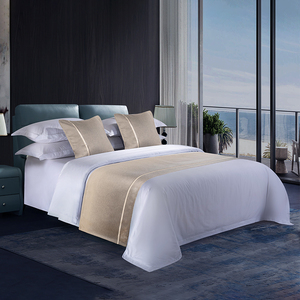 SIWEI, venta al por mayor, de 5 estrellas Hotel, camino de <span class=keywords><strong>cama</strong></span> sencillo, camino de <span class=keywords><strong>cama</strong></span> de lujo personalizado y juegos de almohadas para Hotel - Product Image 1