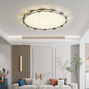 Plafonniers LED de luxe modernes Nouveau style Cristal moderne pour la maison Salon Nouveauté Base en métal pour la maison et le bureau - Product Image 2