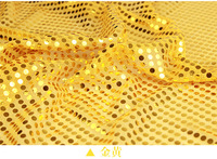 Chine Fournisseurs Étincelant Or Sequin Tissu Pour Vêtements et Fond De Mariage