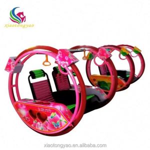 Voiture Rotative Authentique pour Enfants, Design Automobile, 2 Places, en Plastique, pour l'Extérieur – Modèle Happy Car, Vente Flash - Product Image 3