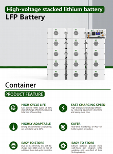 <span class=keywords><strong>Watt</strong></span> solaire 256V 384V 614V 768V 819.2V 50Kwh 100Kwh 200Kwh système de stockage d'énergie commercial batterie au lithium de stockage à haute tension - Product Image 2
