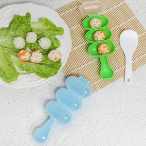 3 In 1 DIY Rice Ball Shaker Lunch Maker Mould Onigiri Mold Sushi Meatball 3 Even Ball Shaped Kitchen Tools Rice - Product Image 6
