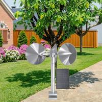 Système répulsif solaire ABS pour oiseaux, dispositif anti-oiseaux rotatif et réfléchissant pour le contrôle des pigeons dans les rizières, dissuasif et robuste
