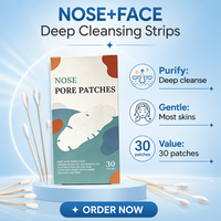 Patch nasal hydrocolloïde à marque privée, forme personnalisée, bande adhésive pour pores et points noirs, usage nocturne, prix usine