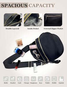Sac bandoulière et sac banane tendance, couleur unie, grande capacité, idéal pour les voyages en extérieur - Product Image 4