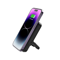 3'ü 1 Arada 7600mAh Manyetik Kablosuz Powerbank PD22.5W QC18W LED Özel Logolu Hızlı Telefon Şarj Cihazı ve iPhone Saatleri için TWS Kulaklıklar