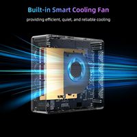 Mini PC Bmax B3 Pro Intel N4500 (jusqu'à 2,8 GHz) 8 Go de RAM 256 Go SSD Double 4K WiFi 5 5.0 Intel UHD Graphics Professionnel/Domestique