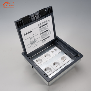 Nuovo Design Presa <span class=keywords><strong>a</strong></span> Pavimento Standard EU IP44 <span class=keywords><strong>a</strong></span> 2 Porte, Scatola con 6 Vie e 45 Funzioni, Materiale ABS, Presa Elettrica Sottopavimento per Hotel - Product Image 4