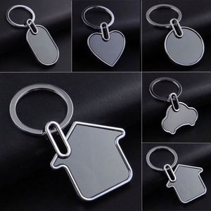Sy78 Factory Custom Logo Sublimation Blank Metal Key Chains Laser Logo Key Chain Alloy Black Engraving Keychain Key Ring Logo - Product Image 4