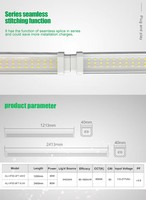 Banqcn ETL Factory Direct 12W-80W 2FT 4FT 8FT Bande lumineuse linéaire LED intégrée T8 Tube LED pour centre commercial et bureau
